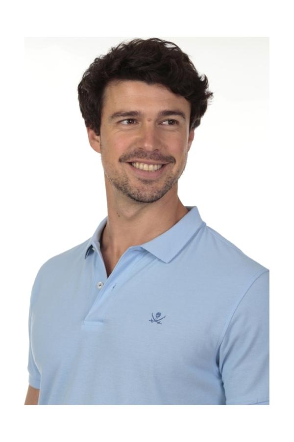 The Time Of Bocha Polo Team Polo Basico Hombre The Time Of Bocha QV1PBASICO Celeste