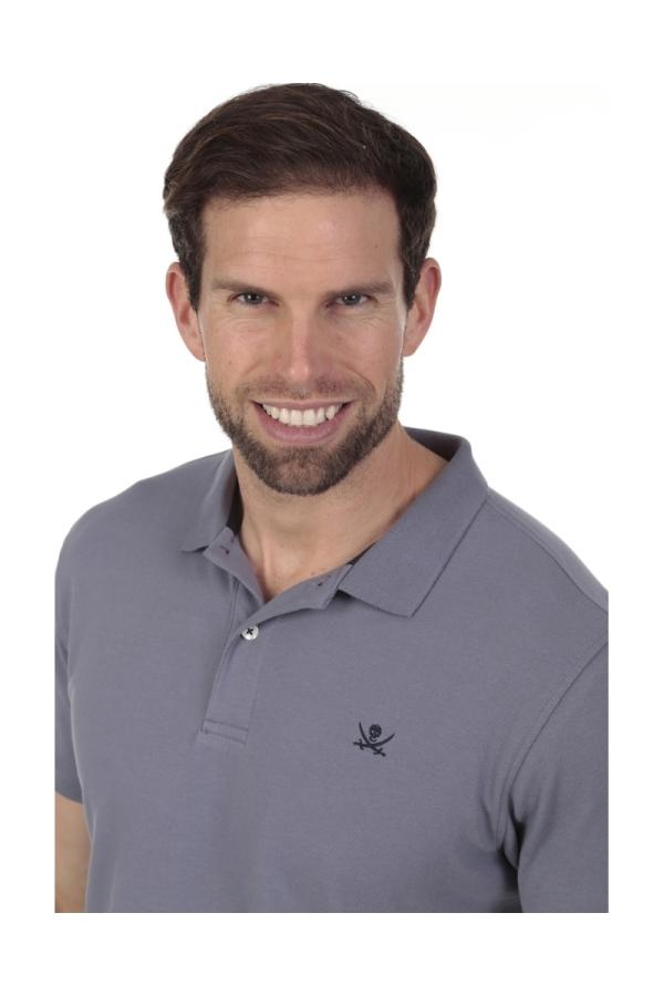 The Time Of Bocha Polo Team Polo Basico Hombre The Time Of Bocha QV1PBASICO Gris