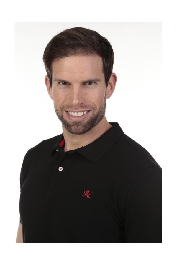 The Time Of Bocha Polo Team Polo Basico Hombre The Time Of Bocha QV1PBASICO Negro