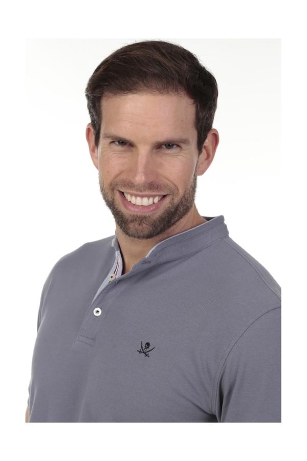 The Time Of Bocha Polo Team Polo Mao Hombre The Time Of Bocha QV1PMAO Gris