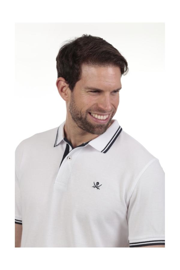 The Time Of Bocha Polo Team Polo Pirata Hombre The Time Of Bocha QV1PSTRIP Blanco