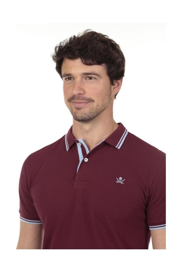 The Time Of Bocha Polo Team Polo Pirata Hombre The Time Of Bocha QV1PSTRIP Burdeos