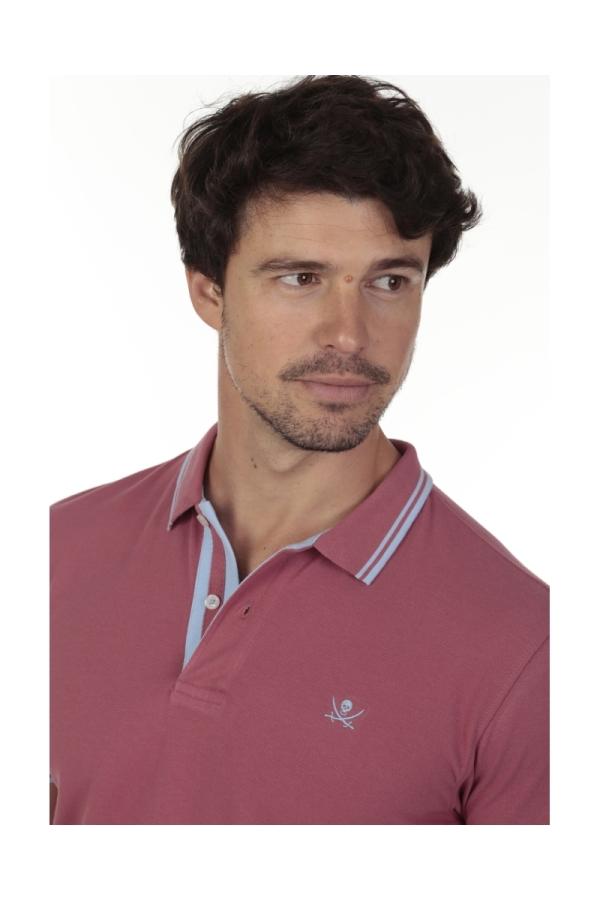 The Time Of Bocha Polo Team Polo Pirata Hombre The Time Of Bocha QV1PSTRIP Garnet