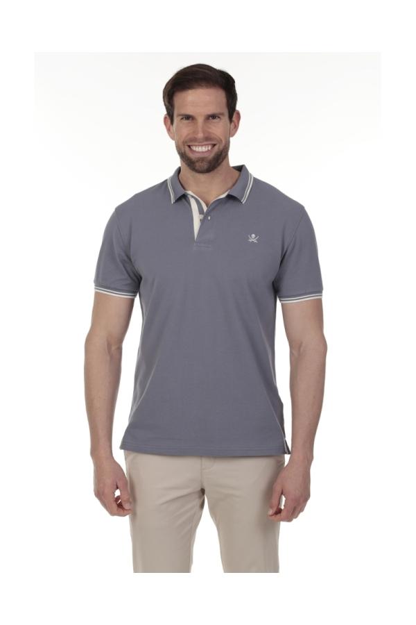 the time of bocha polo team Polo Pirata Hombre The Time Of Bocha QV1PSTRIP Gris