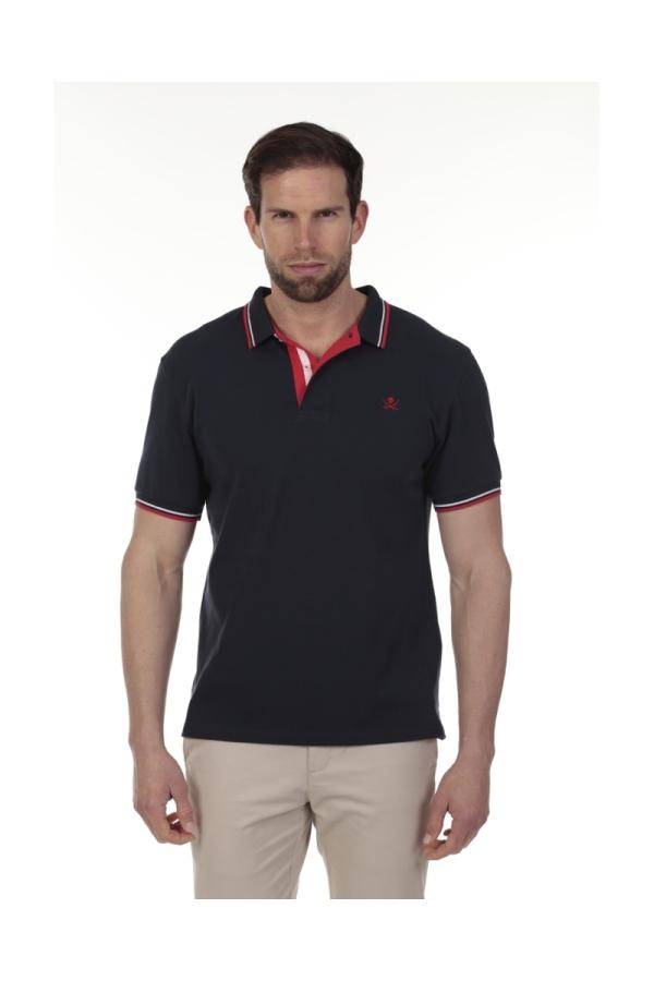 the time of bocha polo team Polo Pirata Hombre The Time Of Bocha QV1PSTRIP Marino