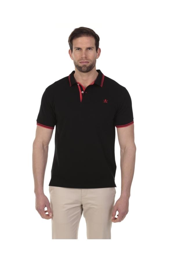 the time of bocha polo team Polo Pirata Hombre The Time Of Bocha QV1PSTRIP Negro