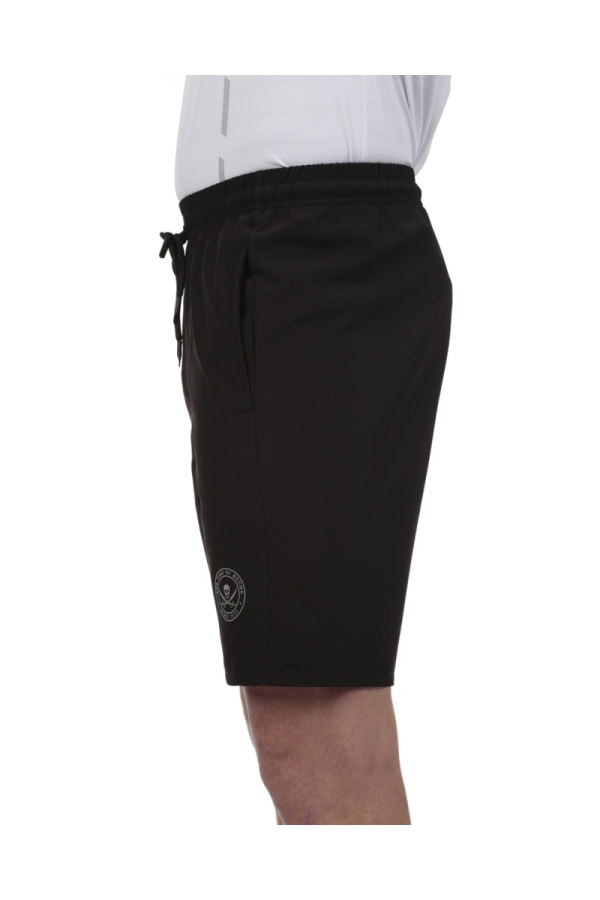 The Time Of Bocha Polo Team Short Padel Hombre The Time Of Bocha QV1SHORT Negro