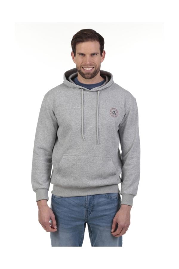 the time of bocha polo team Sudadera Canguro Hombre The Time Of Bocha QV1SCANGU Gris