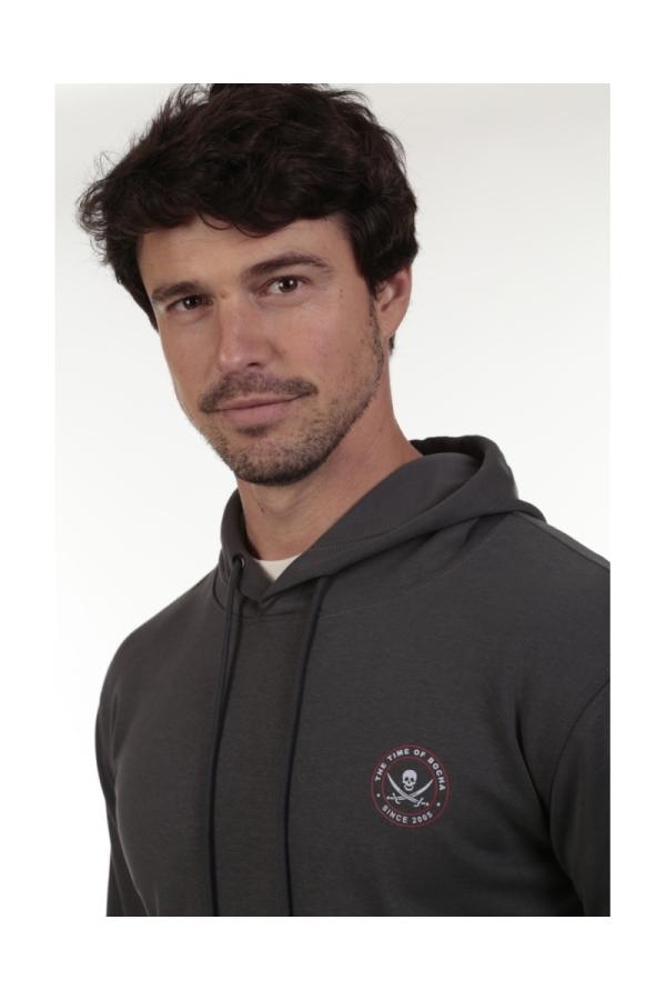 The Time Of Bocha Polo Team Sudadera Canguro Hombre The Time Of Bocha QV1SCANGU Antracit