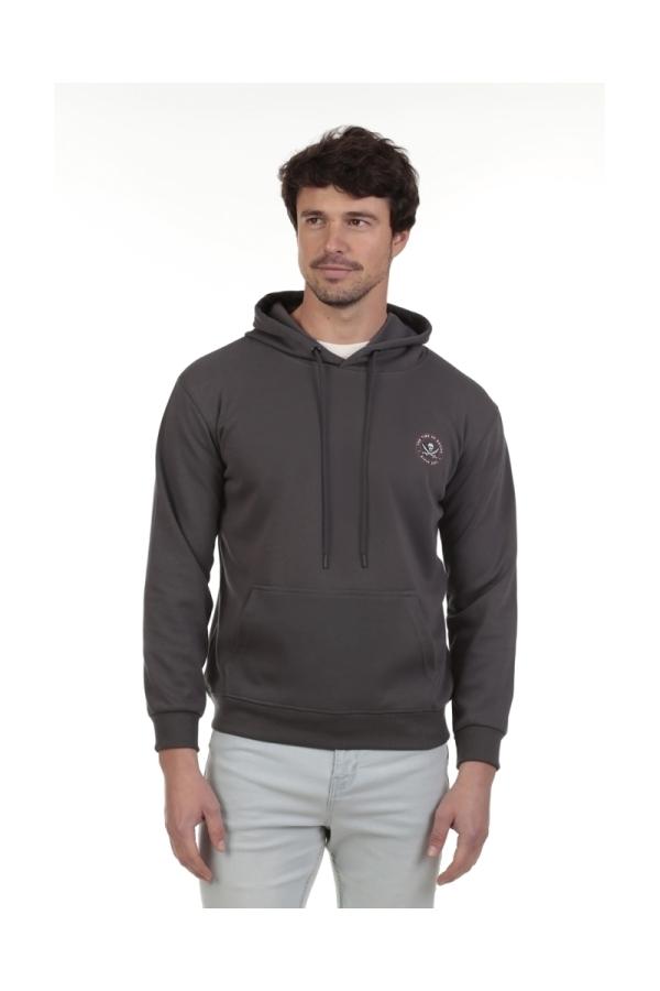 the time of bocha polo team Sudadera Canguro Hombre The Time Of Bocha QV1SCANGU Antracit