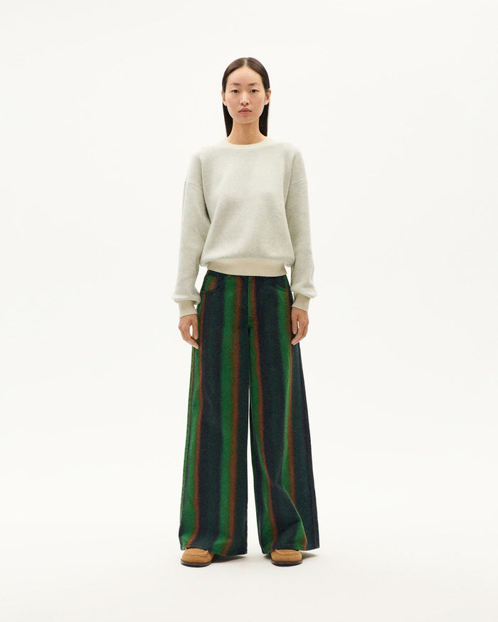 Thinking Mu Jersey Crudo Lana Merino Flowers Philis