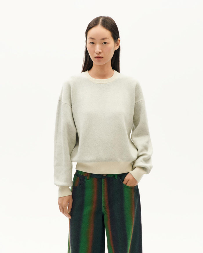 Thinking Mu Jersey Crudo Lana Merino Flowers Philis