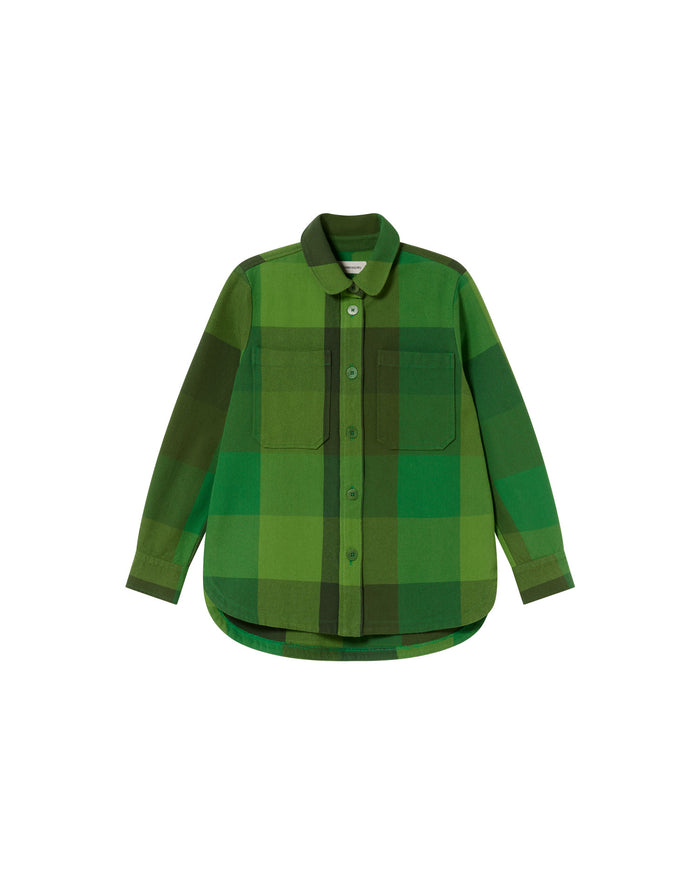 thinking mu Sobrecamisa verde central blanket Norita