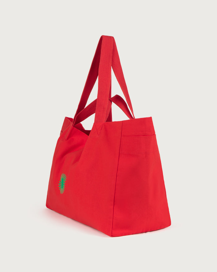 thinking mu Big tote bag roja Mon