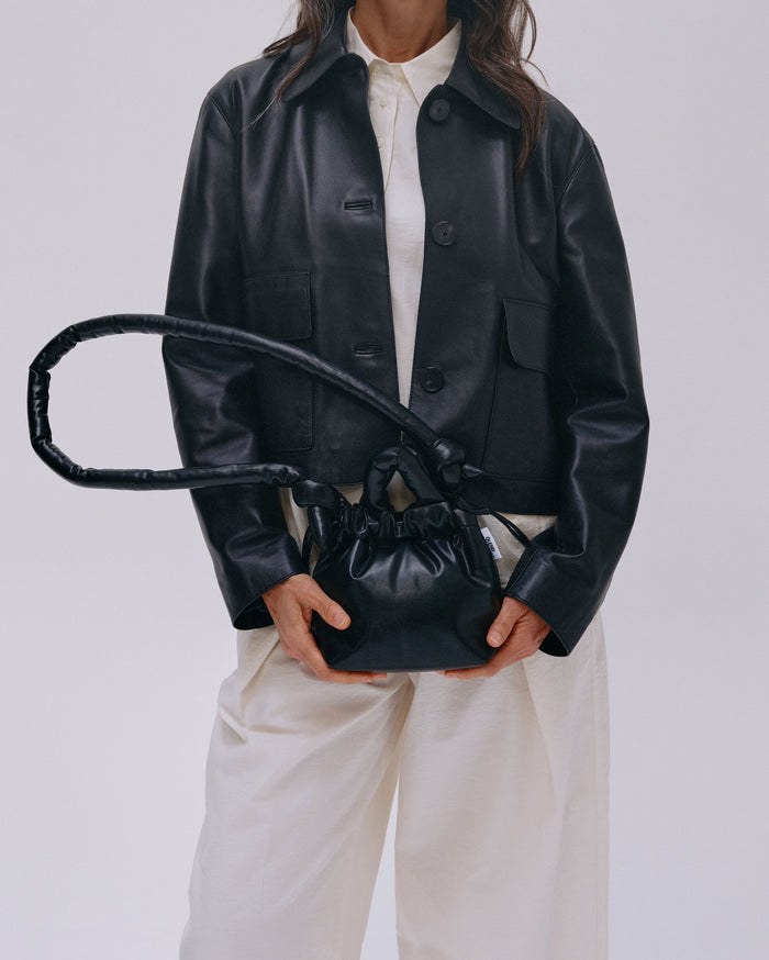 Thinking Mu Black Micro Ona Vegan Leather Bag