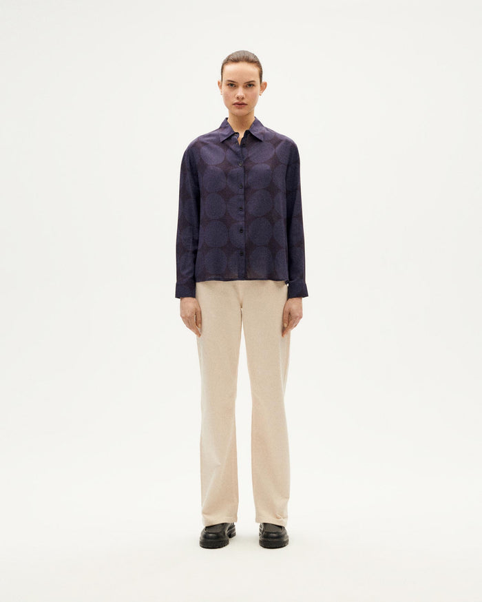 Thinking Mu Blusa Morada Japan Kati