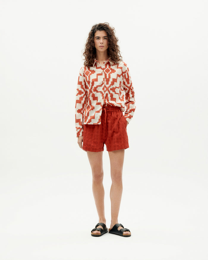 Thinking Mu Blusa Naranja Kati