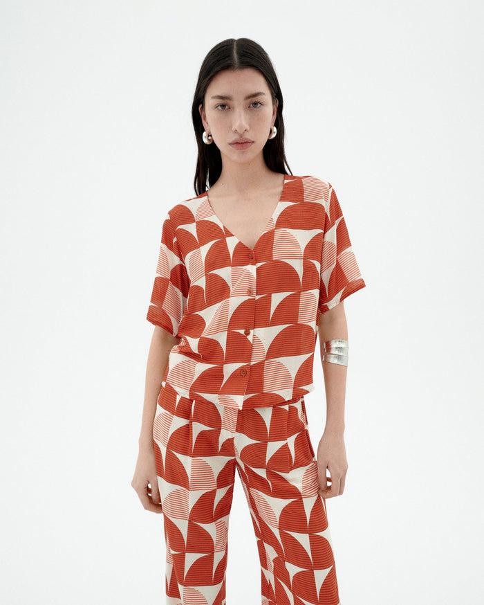 thinking mu Blusa roja Libelula