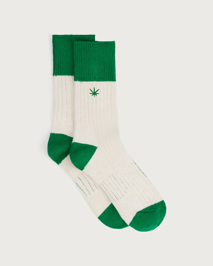 thinking mu Calcetines verdes Hemp Peu