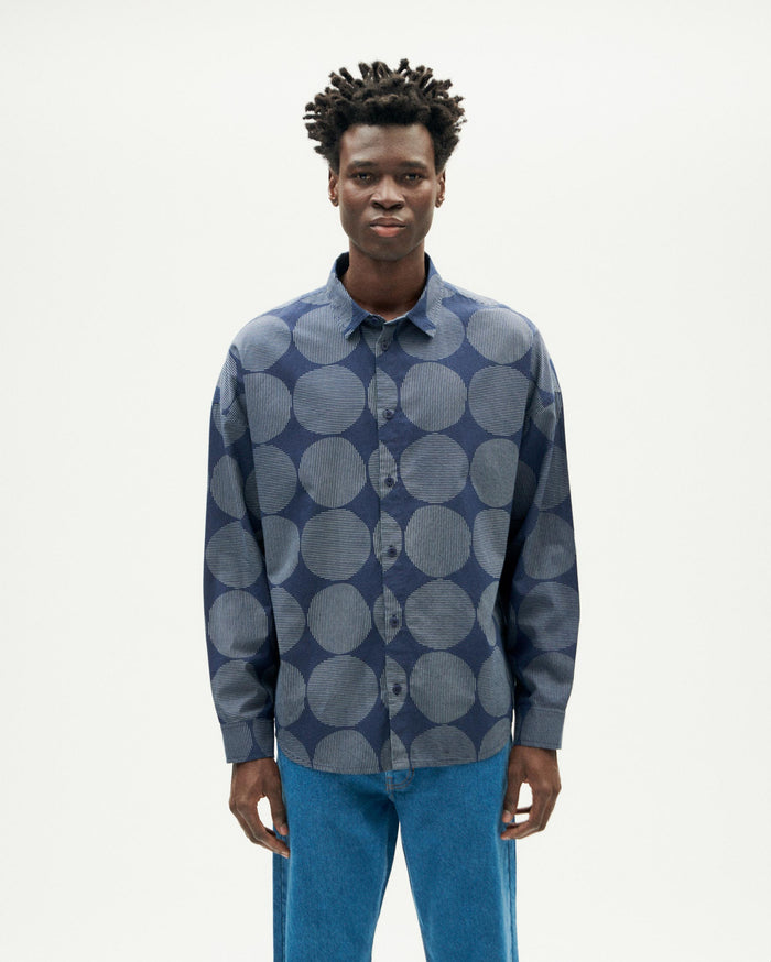 Thinking Mu Camisa Azul Japan Haru