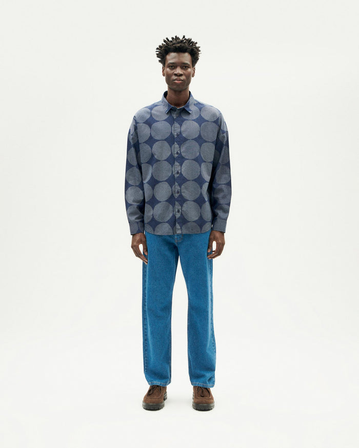 Thinking Mu Camisa Azul Japan Haru