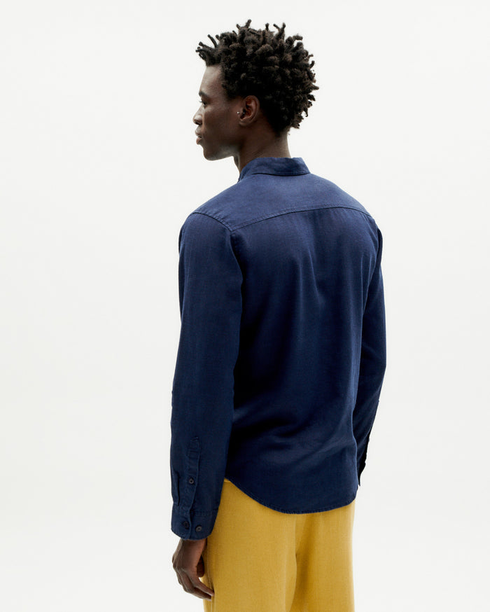 Thinking Mu Camisa Navy Hemp Ant