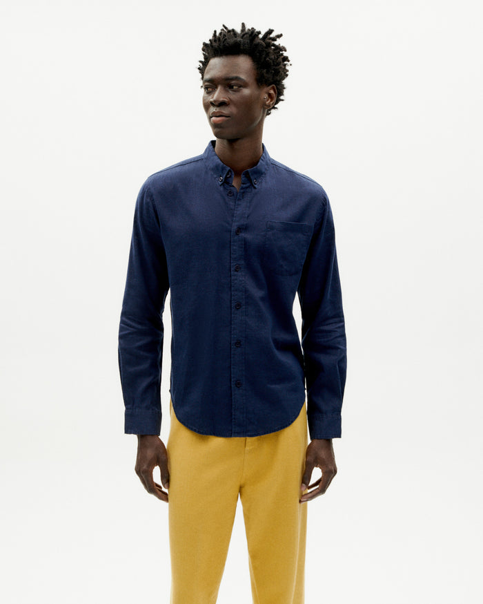 thinking mu Camisa navy Hemp Ant