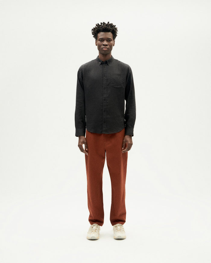 Thinking Mu Camisa Negra Hemp Ant