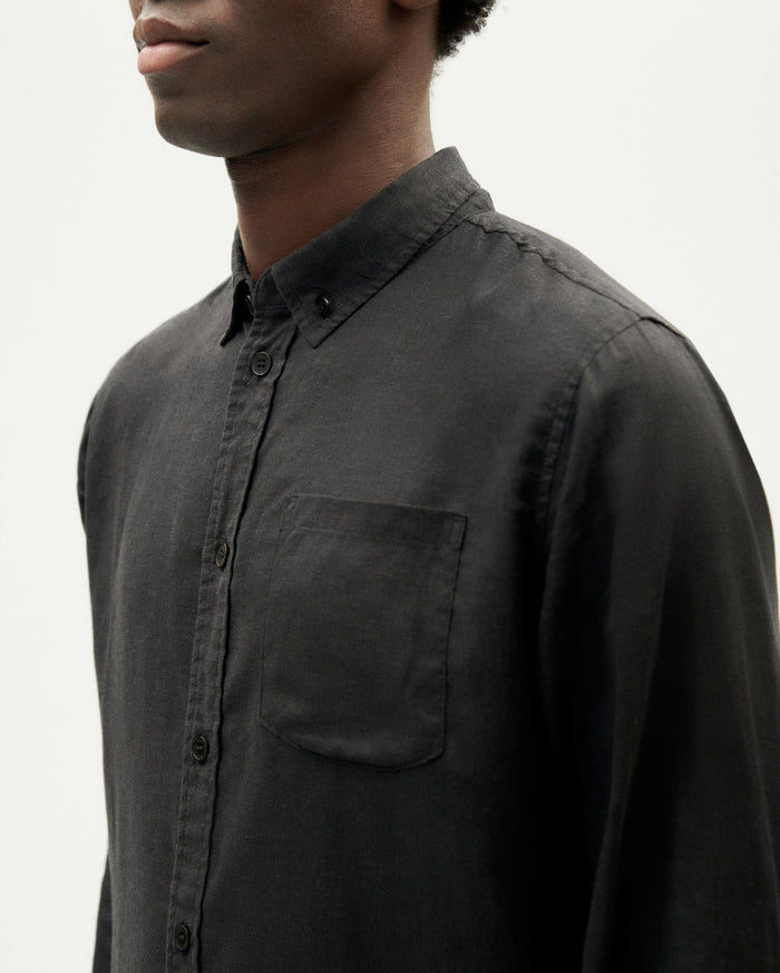 Thinking Mu Camisa Negra Hemp Ant