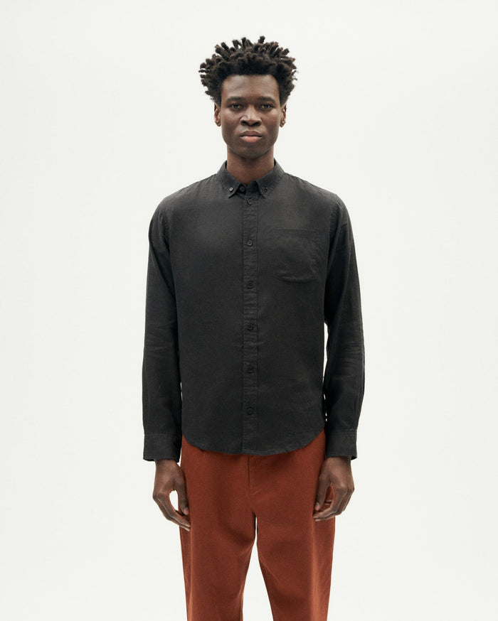 thinking mu Camisa negra hemp Ant