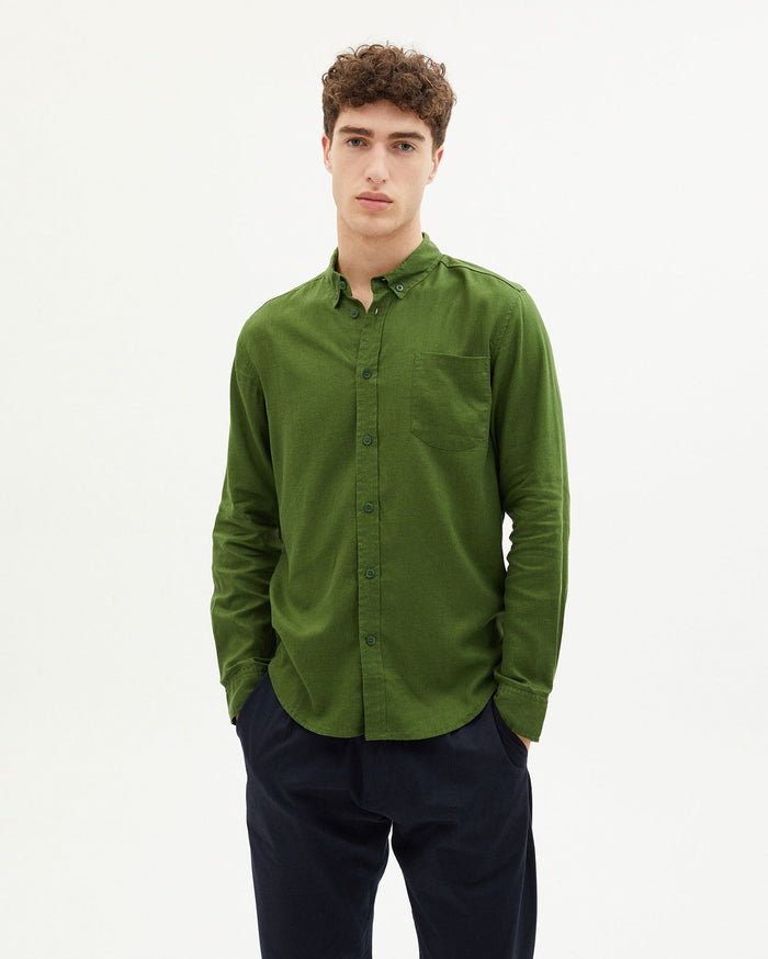 Thinking Mu Camisa Verde Hemp Ant