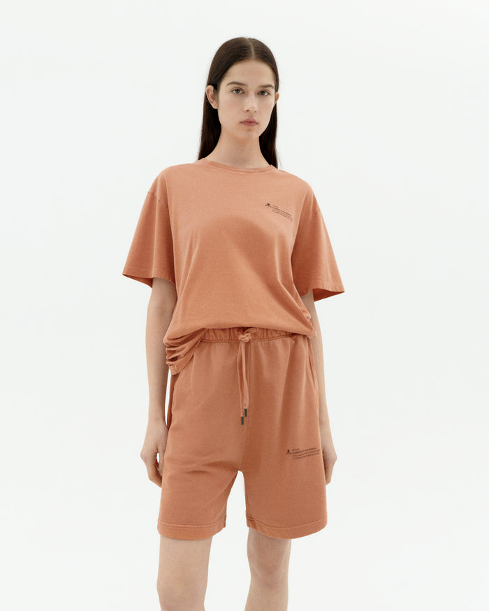 thinking mu Camiseta Achiote tinte natural unisex