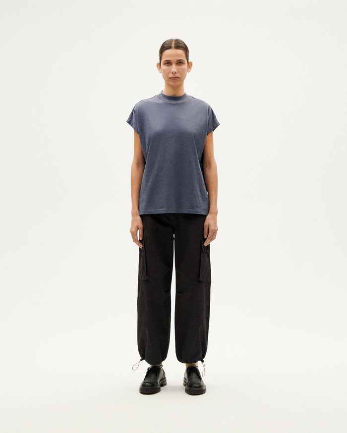 Thinking Mu Camiseta Azul Básica Volta