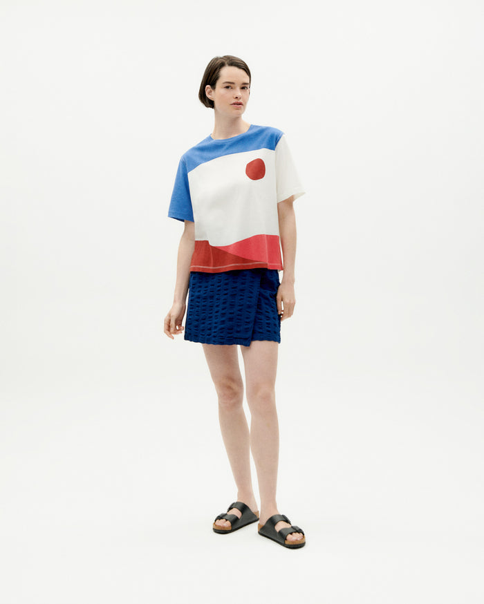 Thinking Mu Camiseta Blanca Abstract Lucia