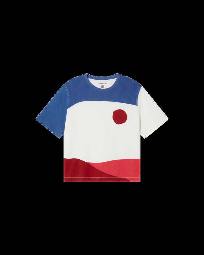 thinking mu Camiseta blanca abstract Lucia