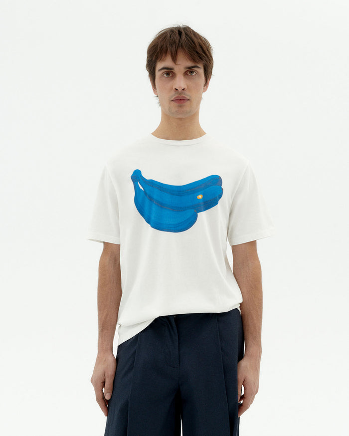 thinking mu Camiseta blanca bananas Zach