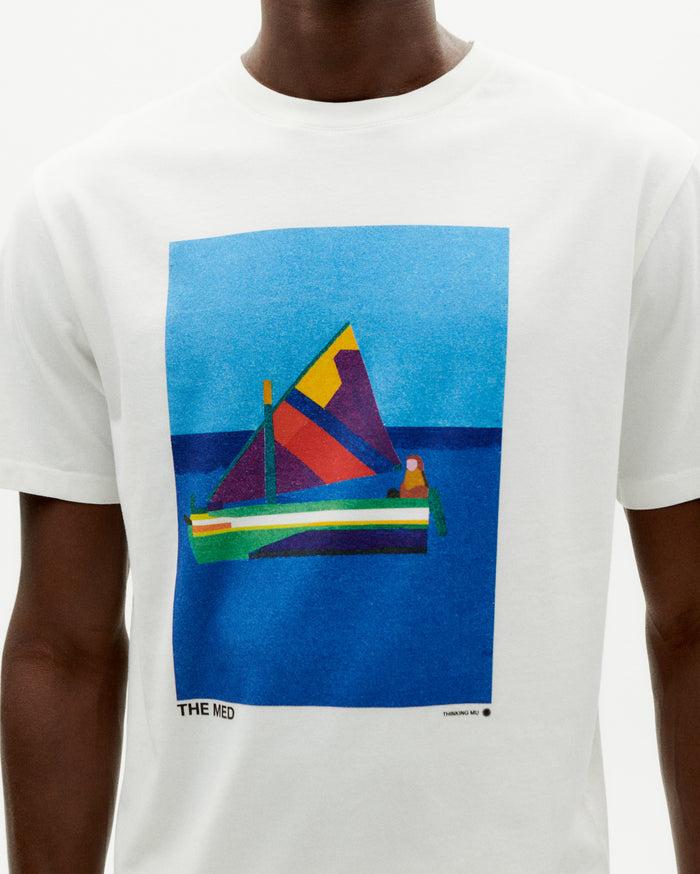 Thinking Mu Camiseta Blanca Barquito