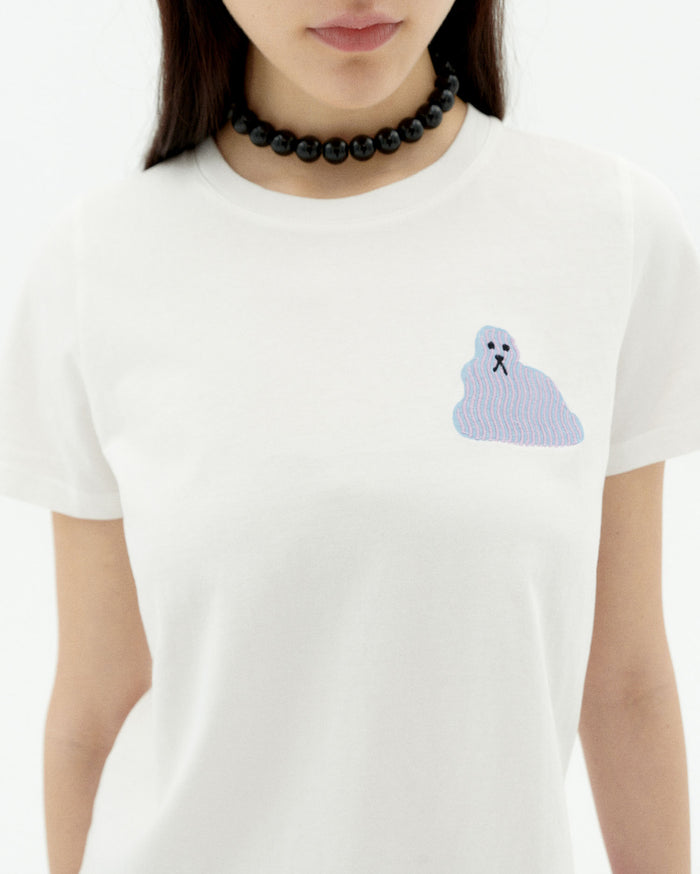 Thinking Mu Camiseta Blanca Bluedog Ida