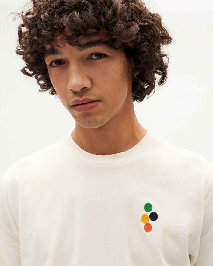 Thinking Mu Camiseta Blanca Bubbles