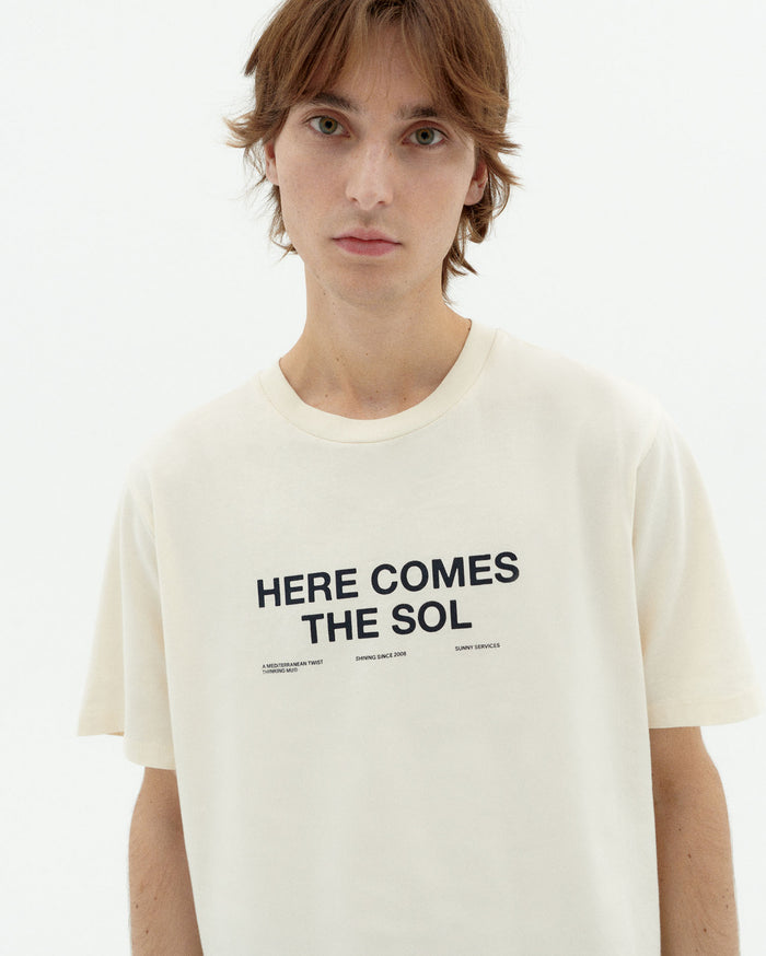 Thinking Mu Camiseta Blanca Classic Sol Zach