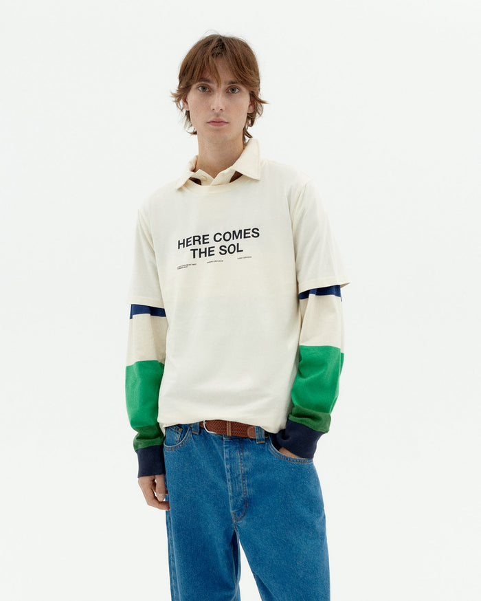 thinking mu Camiseta blanca classic sol Zach