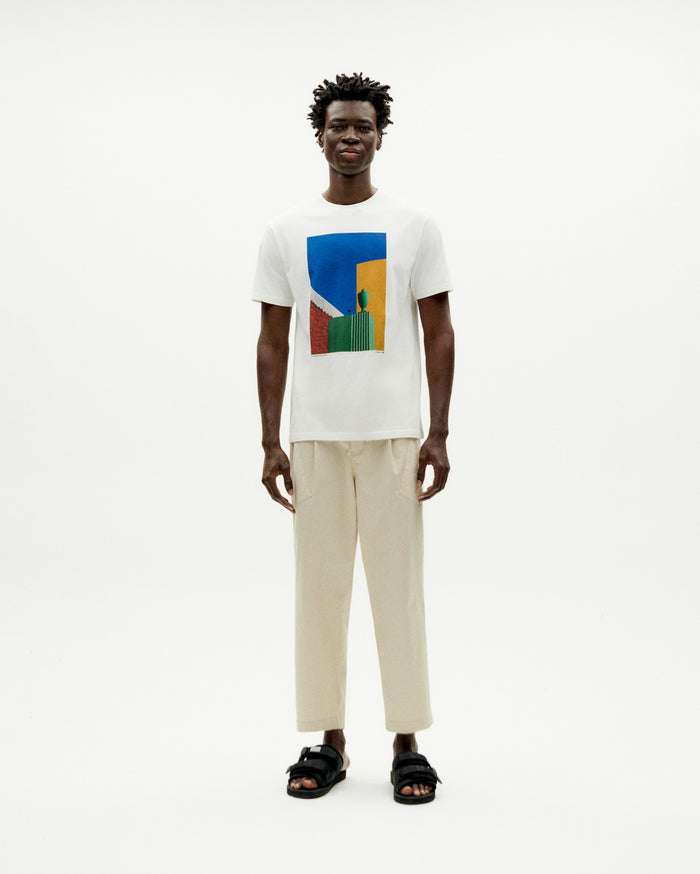 Thinking Mu Camiseta Blanca Colors Fontana