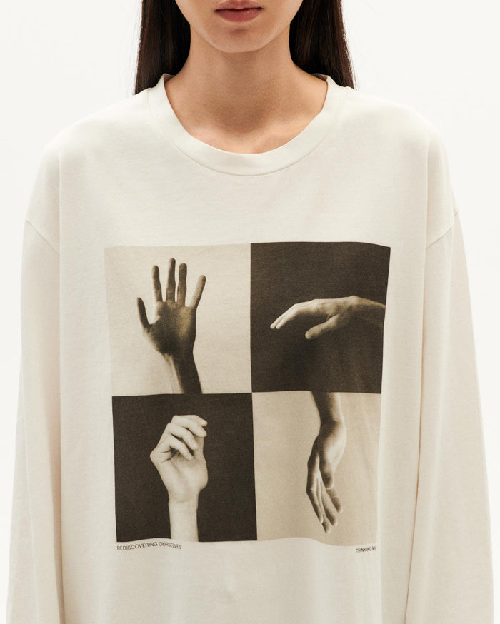 Thinking Mu Camiseta Blanca Hands Emily