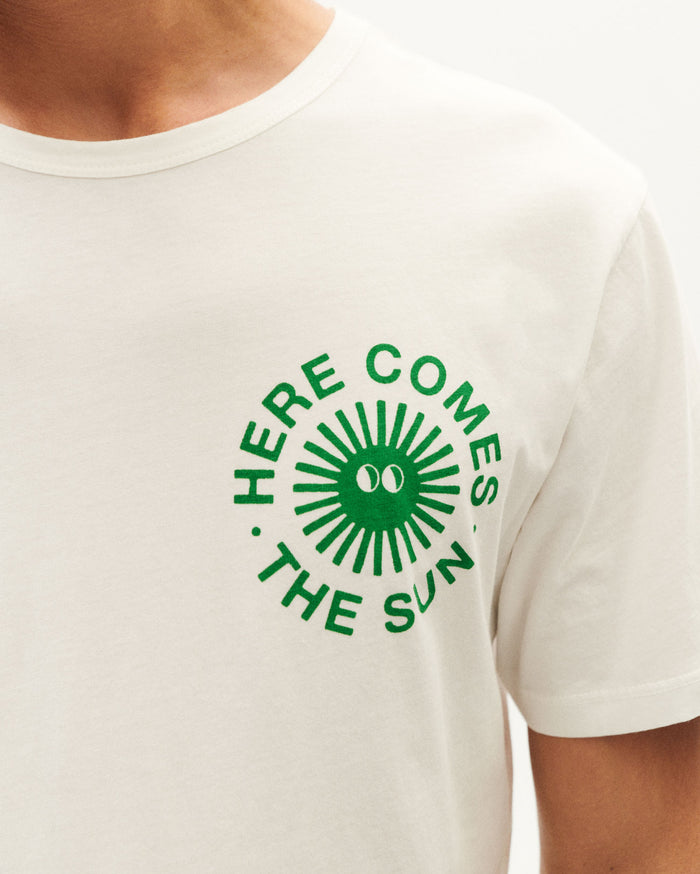 Thinking Mu Camiseta Blanca Happy Sun