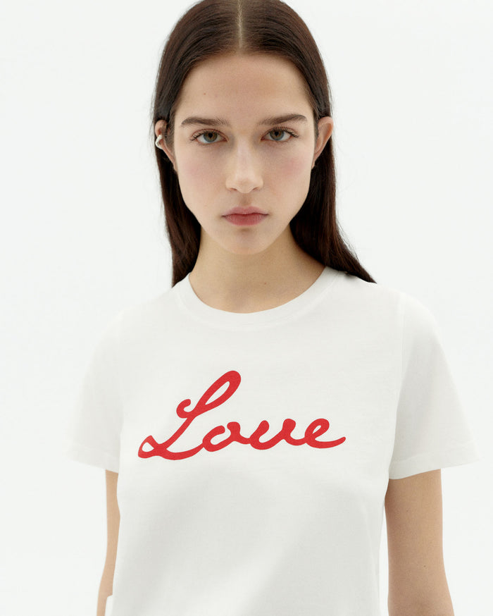Thinking Mu Camiseta Blanca Love Ida
