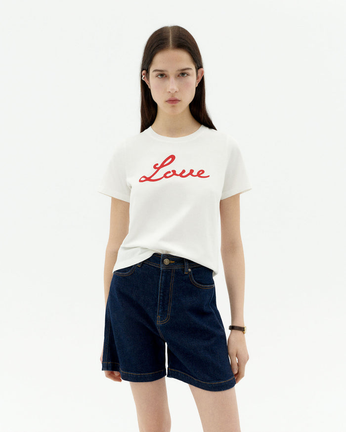 thinking mu Camiseta blanca love Ida