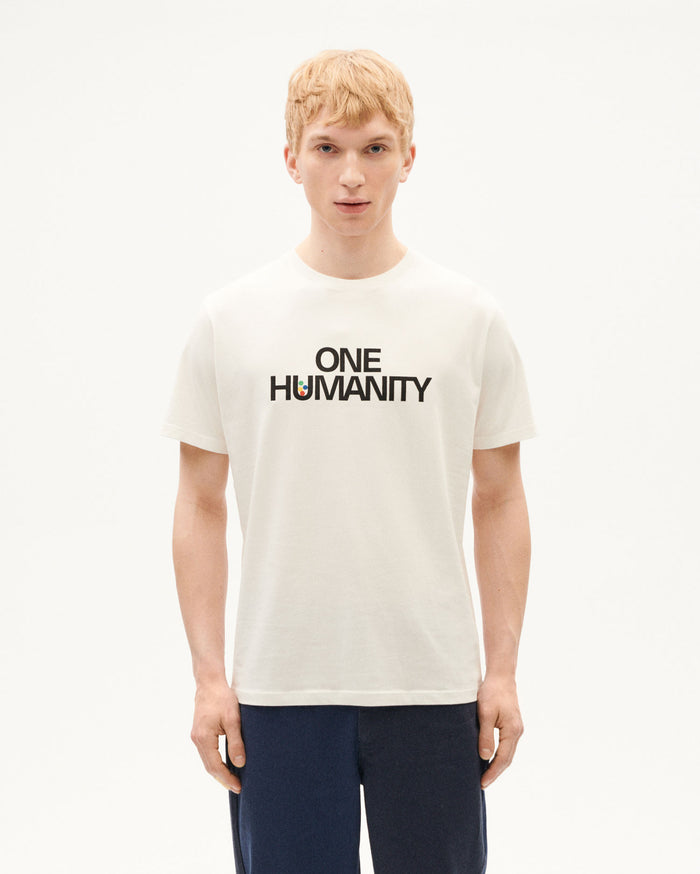 thinking mu Camiseta blanca One humanity