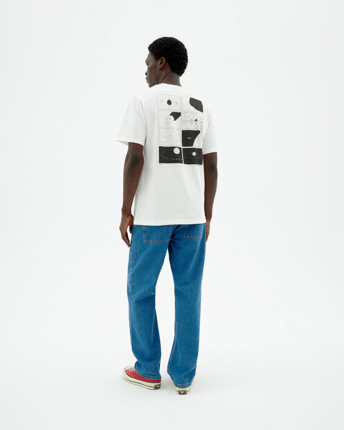 Thinking Mu Camiseta Blanca Pocket Zach