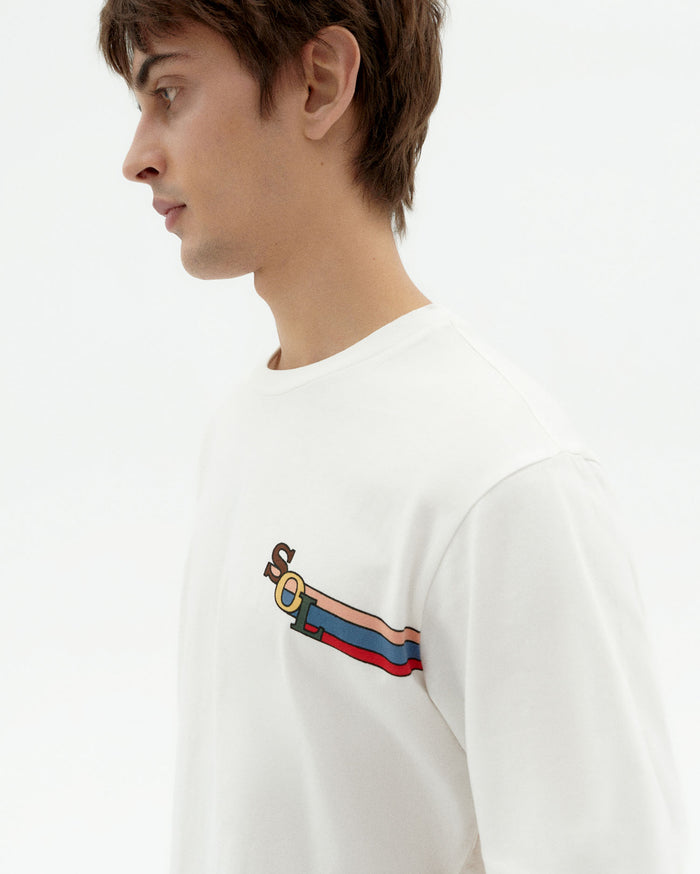 Thinking Mu Camiseta Blanca Sol Colors Zach