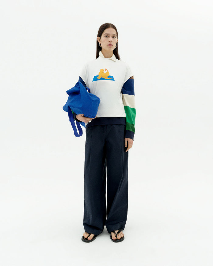 Thinking Mu Camiseta Blanca Yogui Animal Volta